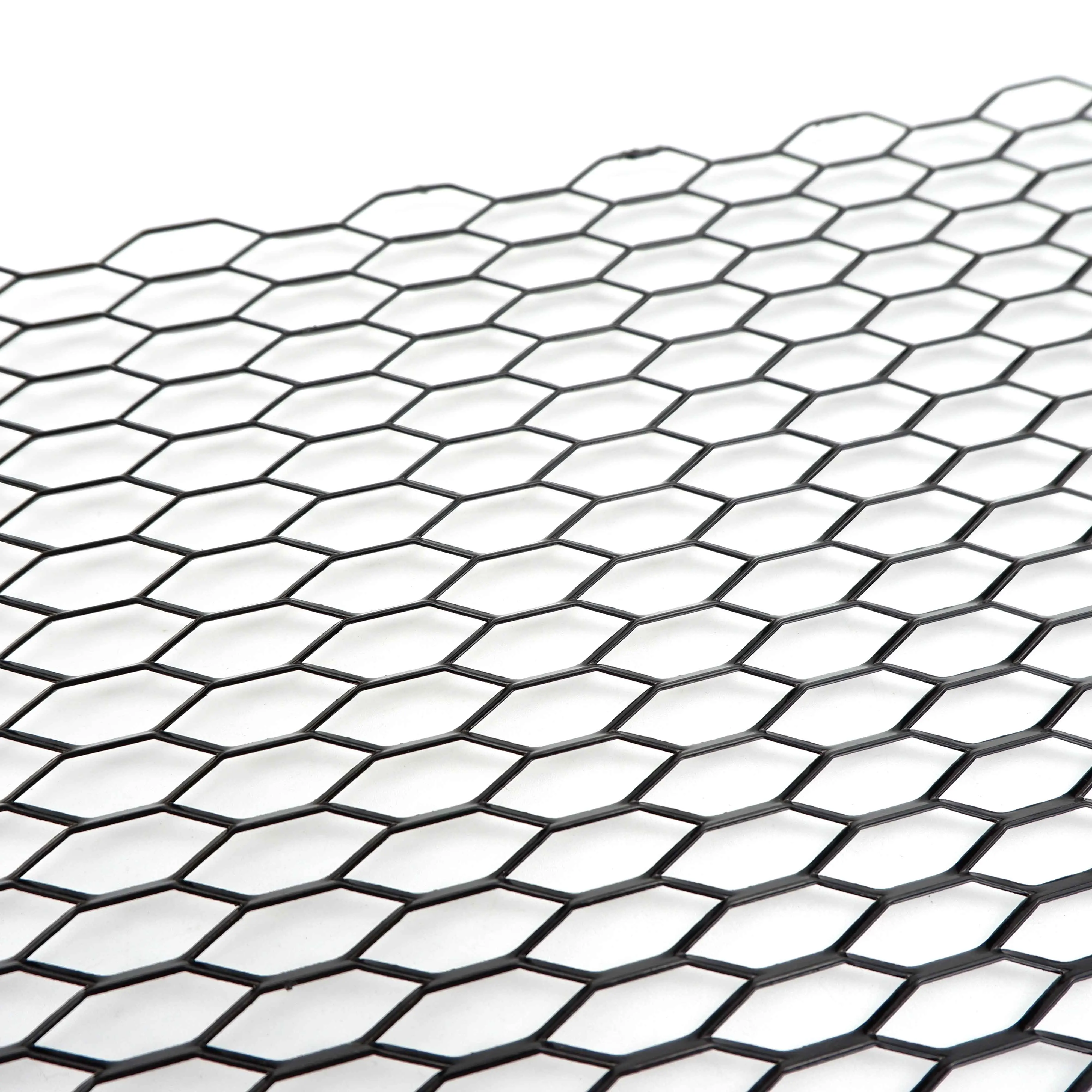 100cmx33cm Aluminum Grille Mesh Grill Cover Car Bumper Fender Hood Vent Net Grid Ventilation 8x26mm Hole Hexagon Thickness 3mm