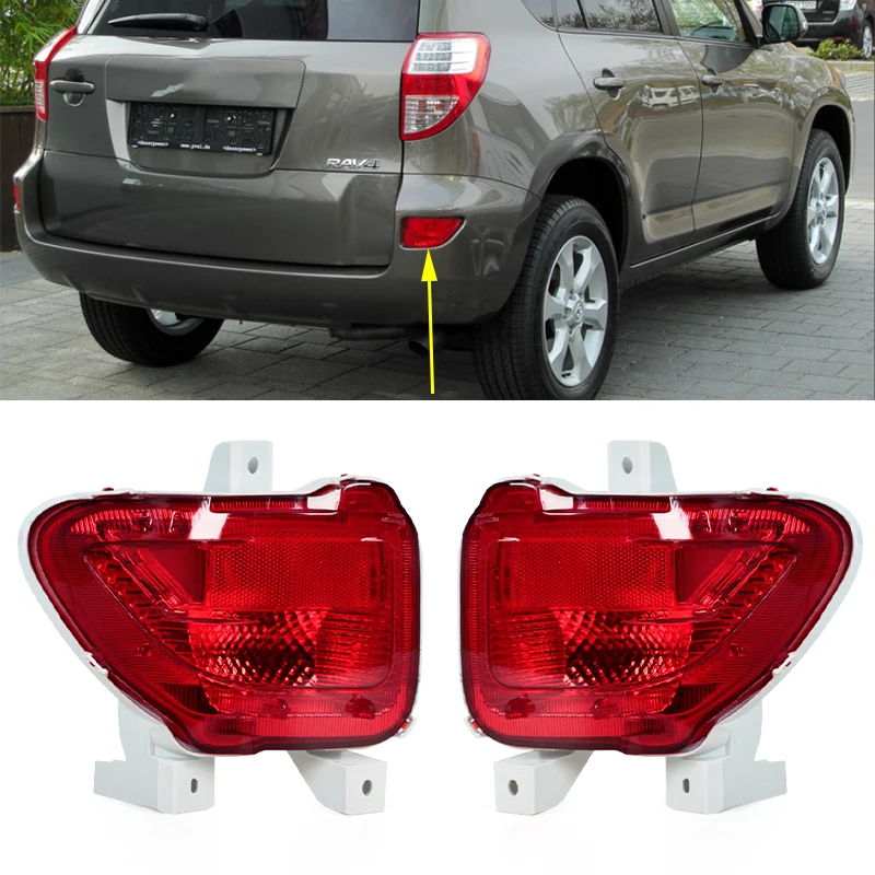 81456-42010 81457-42010 Car Rear Bumper Light Warming Signal Reflector Lamp Cover No Bulb For Toyota RAV4 RAV 4 2005-2012