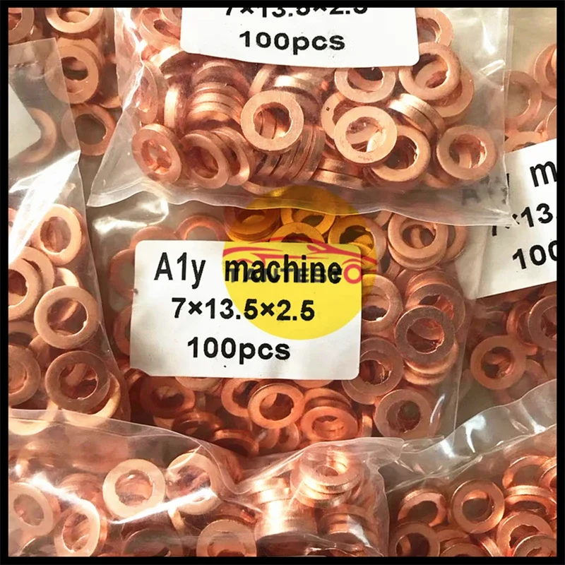 7x15mm/9x18mm Diesel Common Rail Injector Nozzle Copper Washer Seal O Ring Pad Gasket Pump Repair Tool