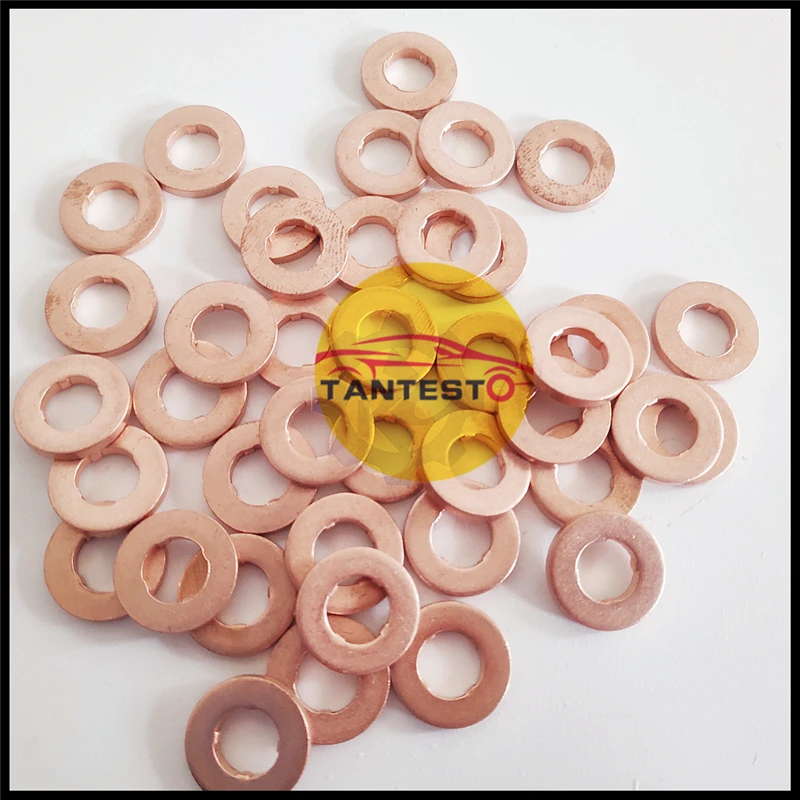 7x15mm/9x18mm Diesel Common Rail Injector Nozzle Copper Washer Seal O Ring Pad Gasket Pump Repair Tool