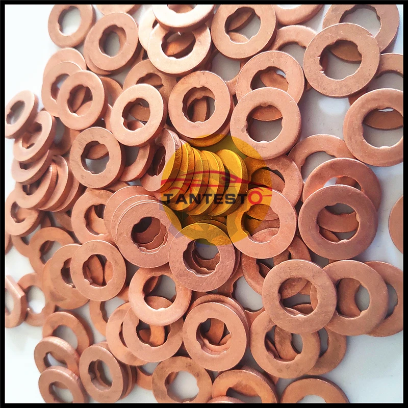7x15mm/9x18mm Diesel Common Rail Injector Nozzle Copper Washer Seal O Ring Pad Gasket Pump Repair Tool