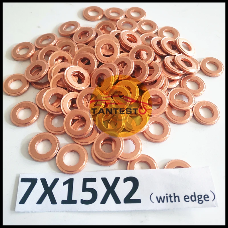 7x15mm/9x18mm Diesel Common Rail Injector Nozzle Copper Washer Seal O Ring Pad Gasket Pump Repair Tool