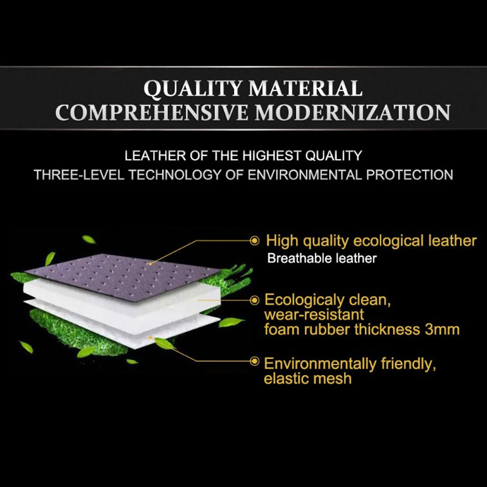 Universal Car PU Leather Front Car Seat Covers Fine Quality Back Car Seat Cover Auto Interior Car Seat Protector Cover