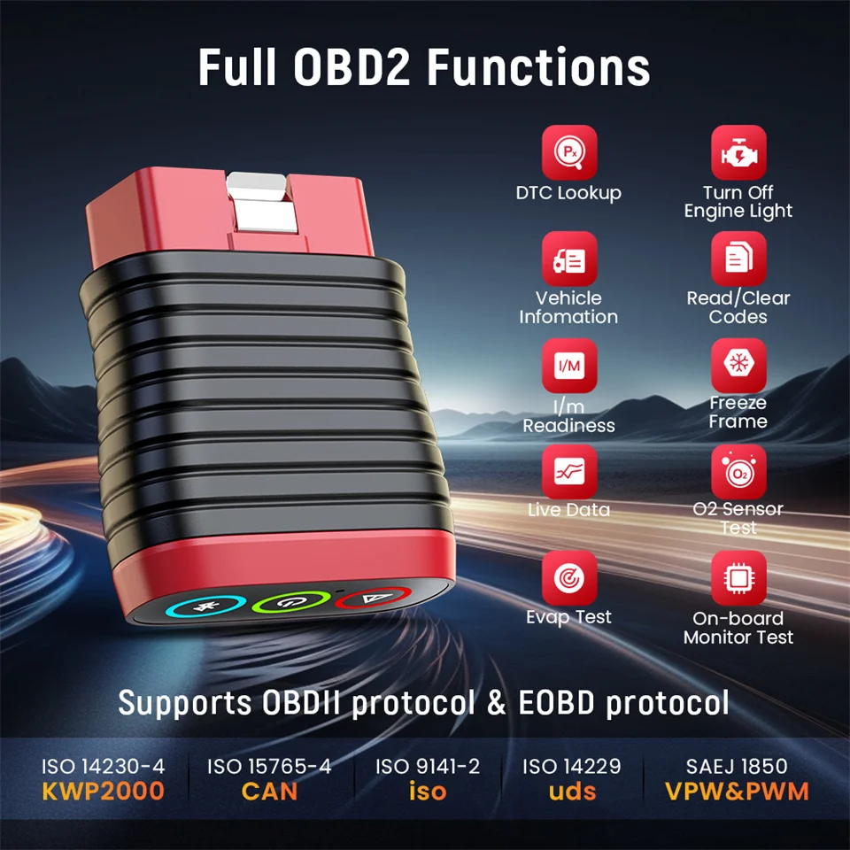 Thinkcar BD6 OBD2 Scanner Full System Diagnostic Tool 5 Reset Lifetime Free Wireless Car Code Reader For Android Iphone VS BT200