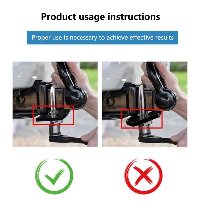 Heavy Duty Hitch Tightener For 1.25 and 2 Inch Tow Trailer Hitches U Bolt Ball Mount Stabilizer