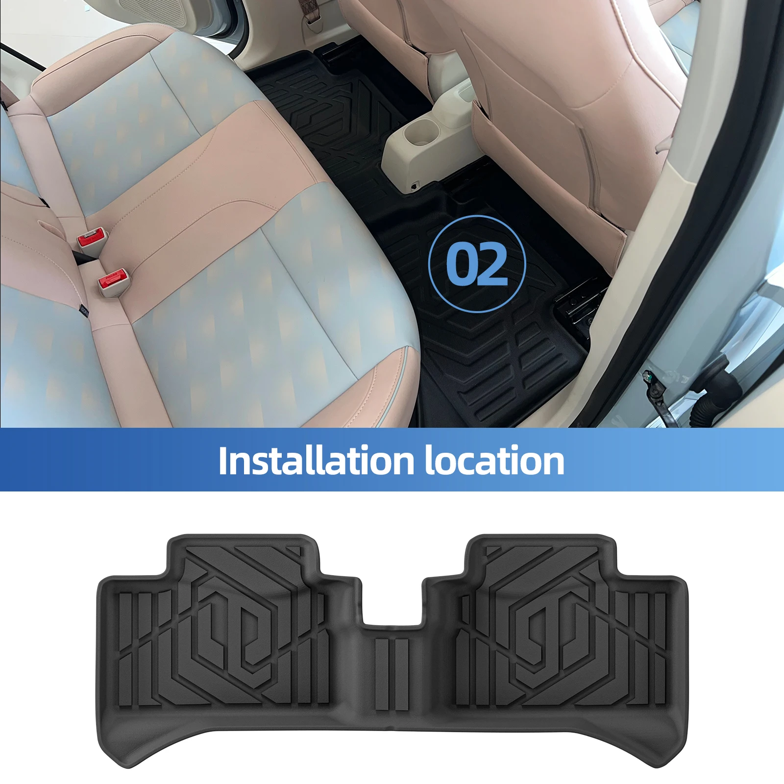 Sambee Left Drive for Leapmotor T03 EV 2024 -2026 Car Floor Mats Trunk Pad TPE 3D Foot Mat Odorless Tray Anto Accessories Black
