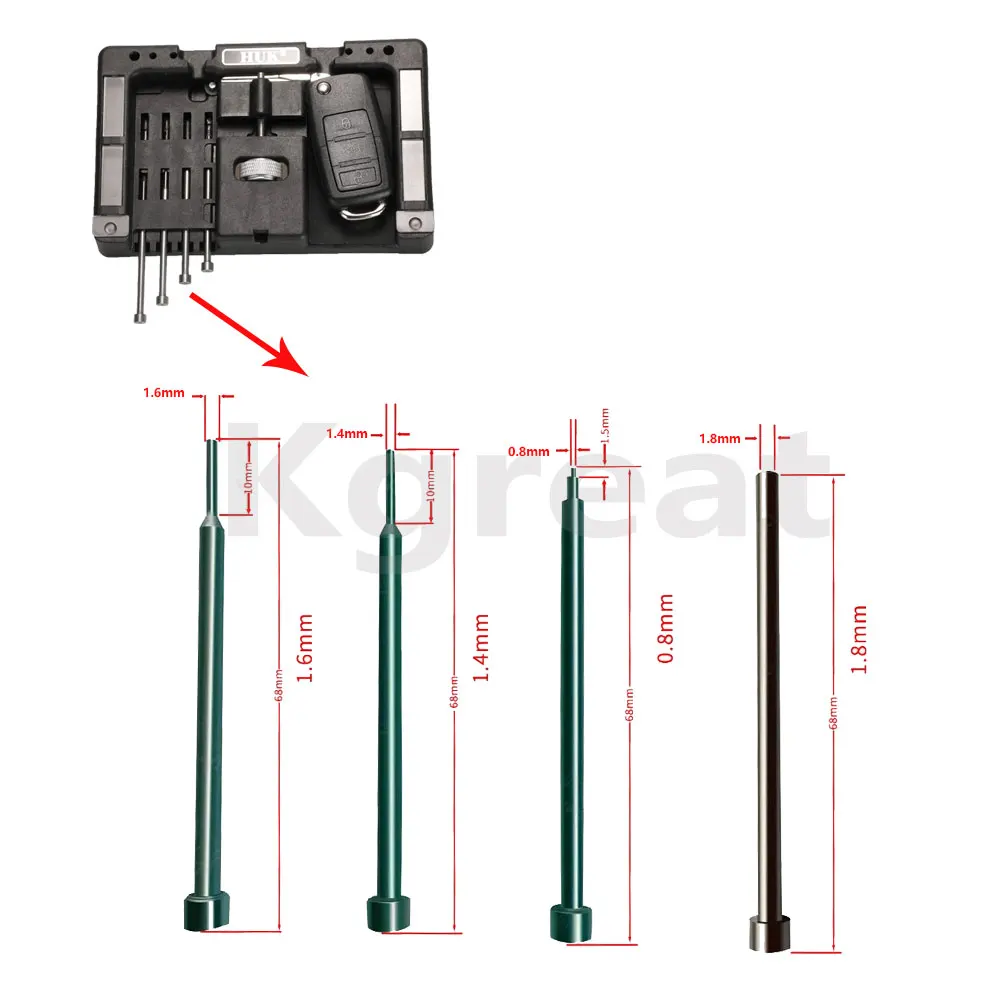Original HUK Key Fixing Tool Flip Key Vice of Flip-key Pin Remover for Locksmith Tool with Four Pins