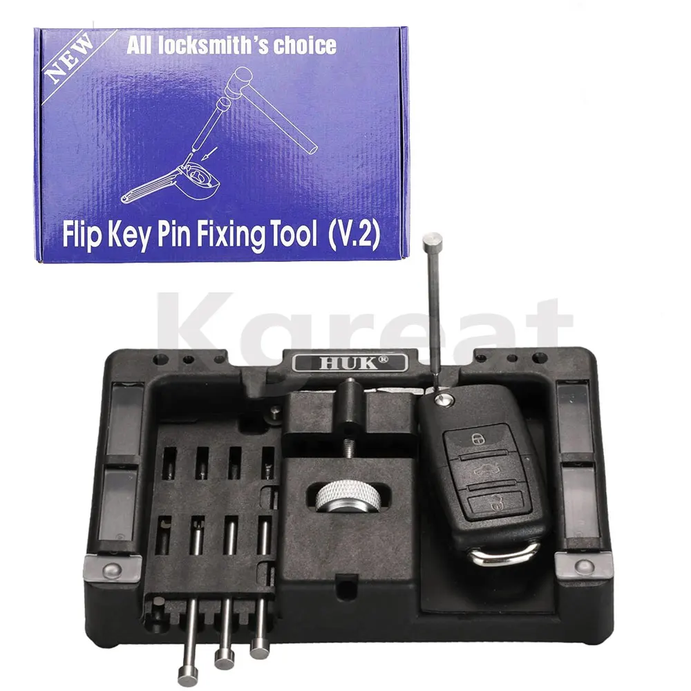 Original HUK Key Fixing Tool Flip Key Vice of Flip-key Pin Remover for Locksmith Tool with Four Pins