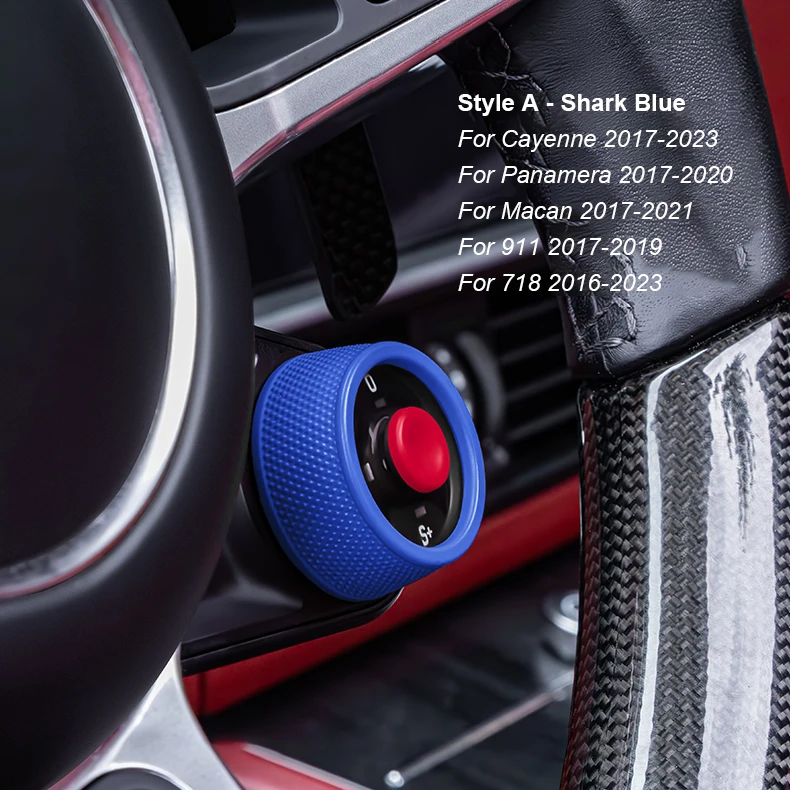 For Porsche Cayenne/Panamera 2017-2025 Macan/911/718 2016-2024 Taycan 20-25 Multicolour Steering Wheel SC Ejection Knob Button