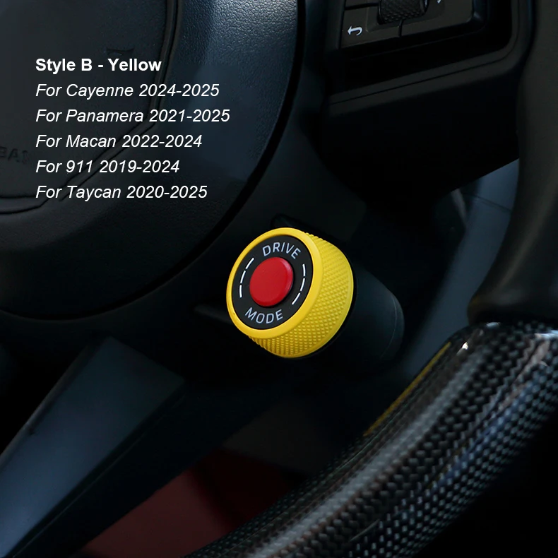 For Porsche Cayenne/Panamera 2017-2025 Macan/911/718 2016-2024 Taycan 20-25 Multicolour Steering Wheel SC Ejection Knob Button
