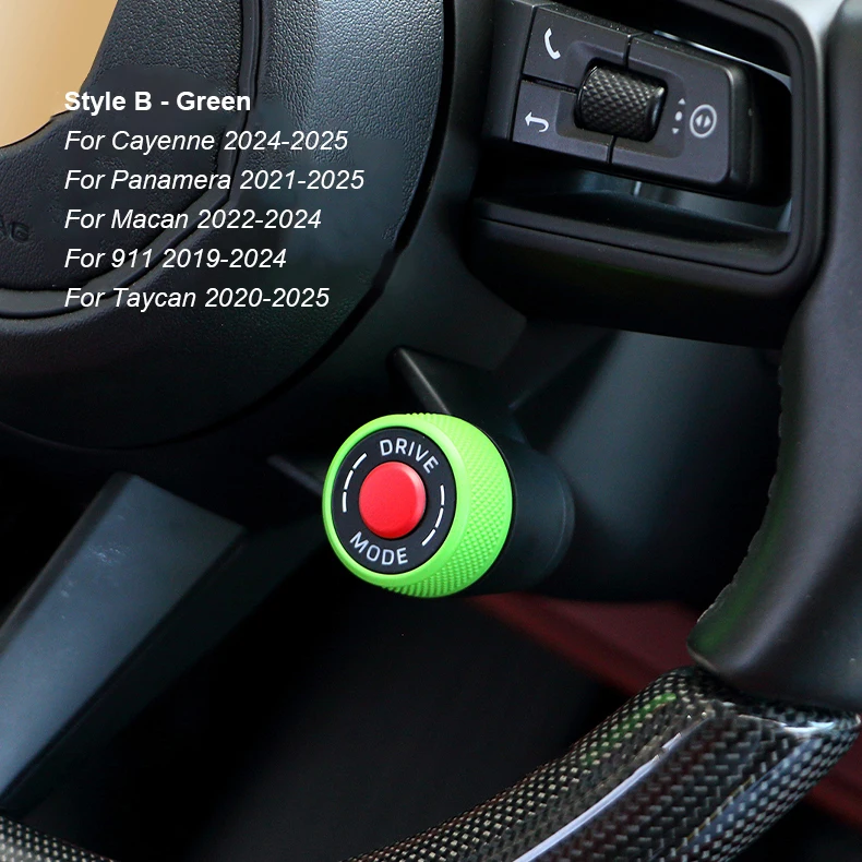 For Porsche Cayenne/Panamera 2017-2025 Macan/911/718 2016-2024 Taycan 20-25 Multicolour Steering Wheel SC Ejection Knob Button