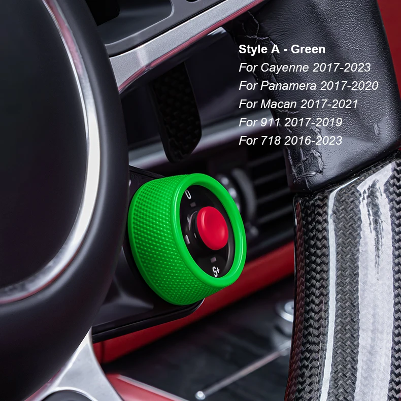 For Porsche Cayenne/Panamera 2017-2025 Macan/911/718 2016-2024 Taycan 20-25 Multicolour Steering Wheel SC Ejection Knob Button