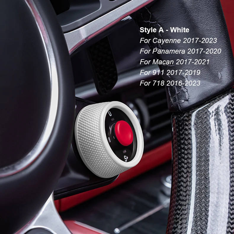 For Porsche Cayenne/Panamera 2017-2025 Macan/911/718 2016-2024 Taycan 20-25 Multicolour Steering Wheel SC Ejection Knob Button