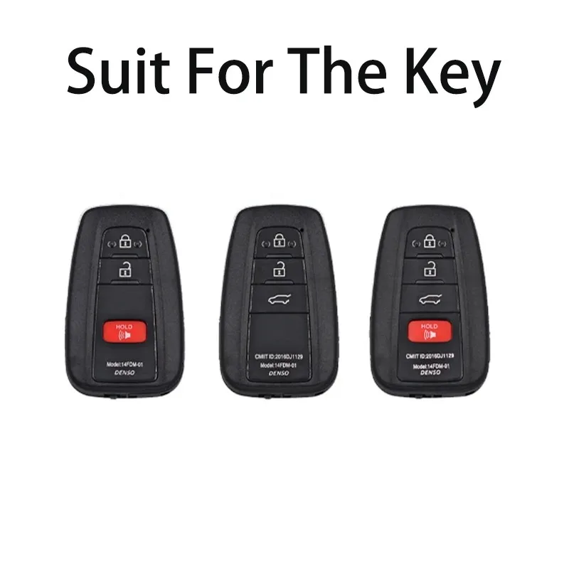 For Toyota Rav4 Model Key Case for Toyota Prius Camry Corolla CHR C-HR RAV4 Land Cruiser Prado Key Cover Fob Keychain Holder Bag