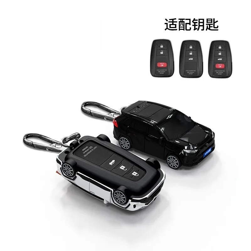 For Toyota Rav4 Model Key Case for Toyota Prius Camry Corolla CHR C-HR RAV4 Land Cruiser Prado Key Cover Fob Keychain Holder Bag