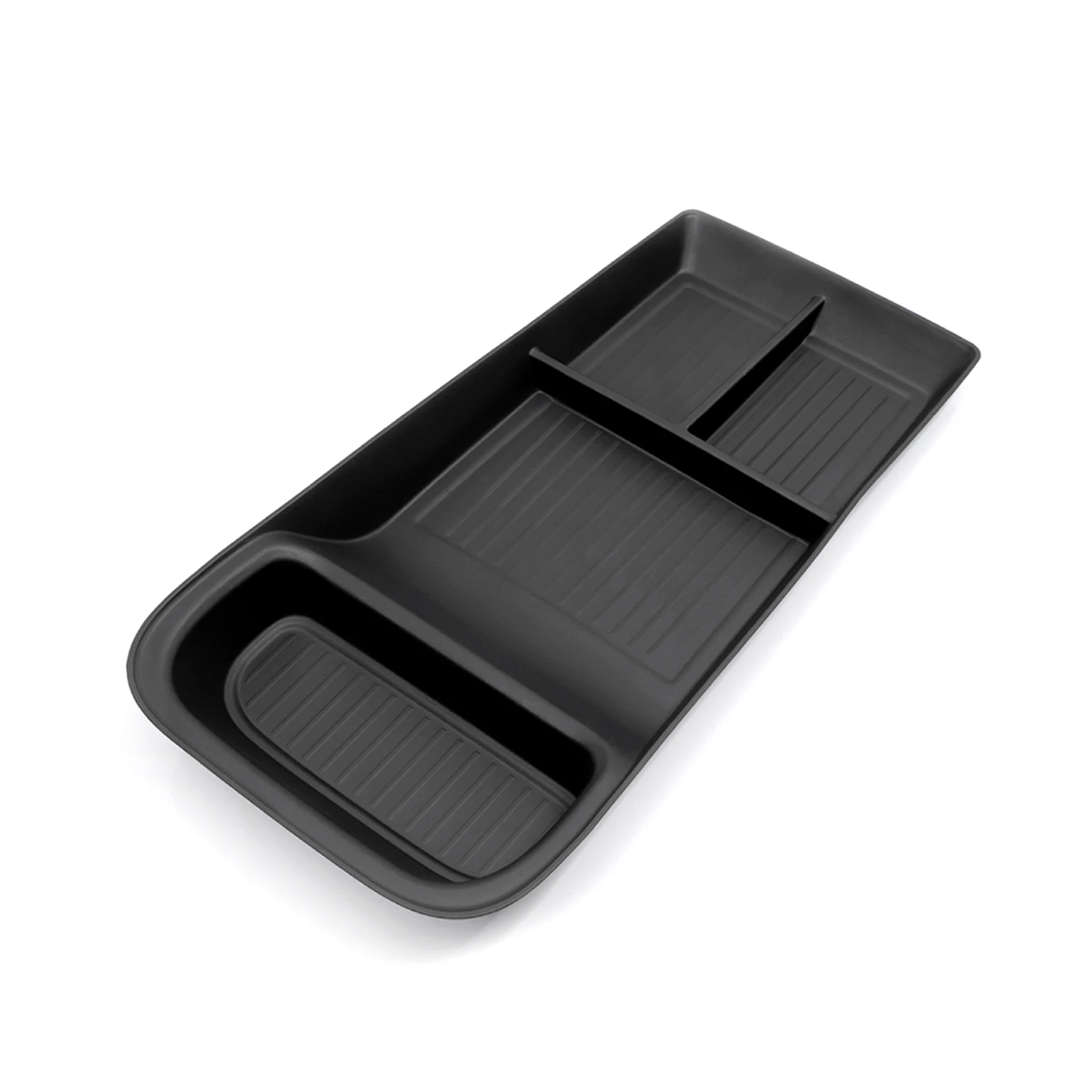 Smabee LHD for Polestar 4 2023 2024 Car Storage Box Center Console Lower Layer Storage Tray Organizer Interior Accessories Black