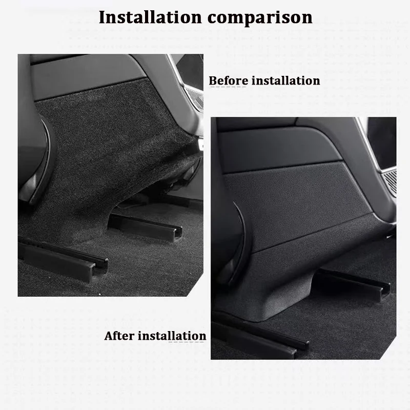 For Tesla Model Y Juniper 2026 Rear Center Console Air Vent Anti-Kick Pad TPE Armrest Rear Anti Dirty Panel Protection Cover Mat