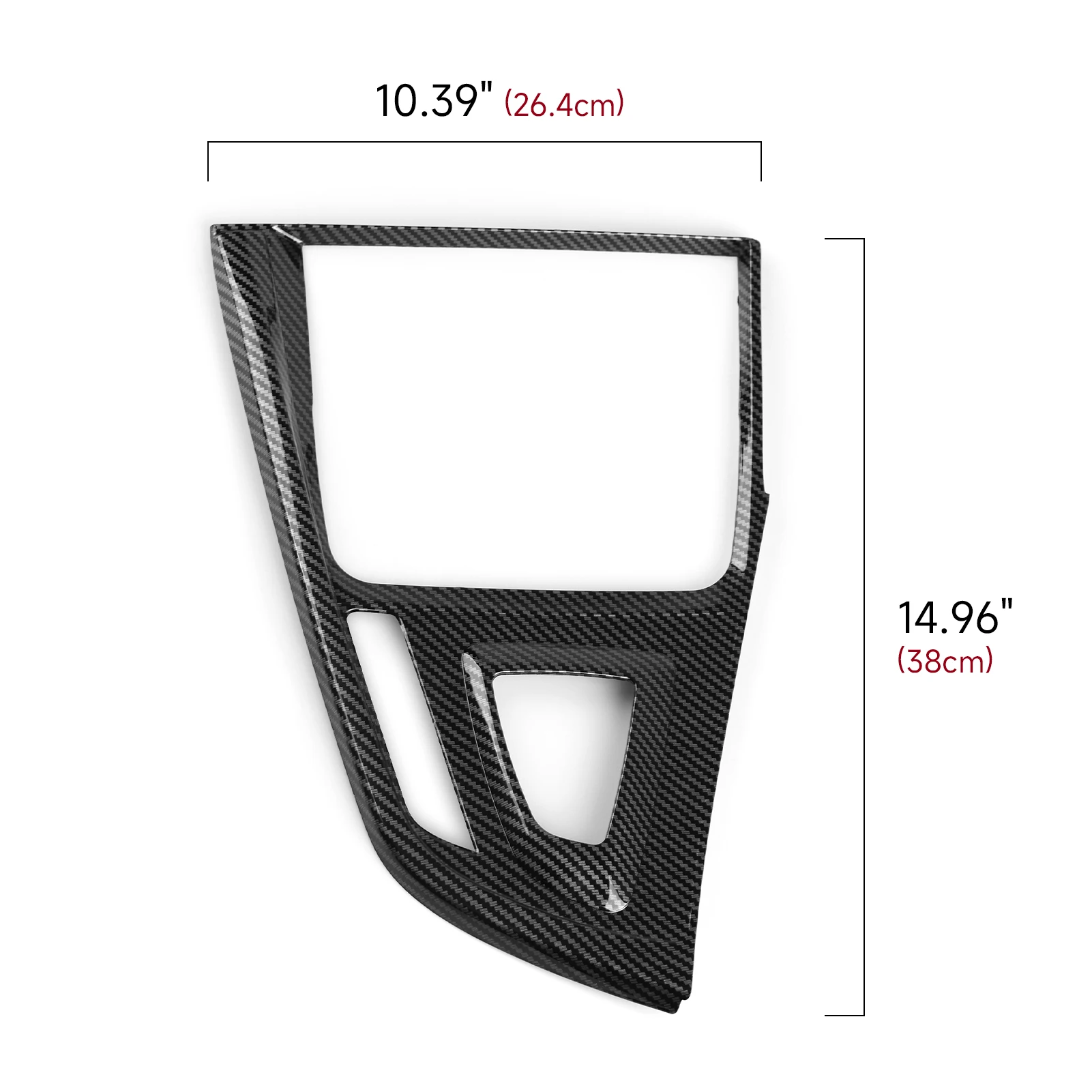 For BMW 3 4 Series F30 F31 F32 F33 F34 F36 (2012-2018) Car Center Console Gear Shift Cover Panel, Carbon Fiber ABS Trim Sticker