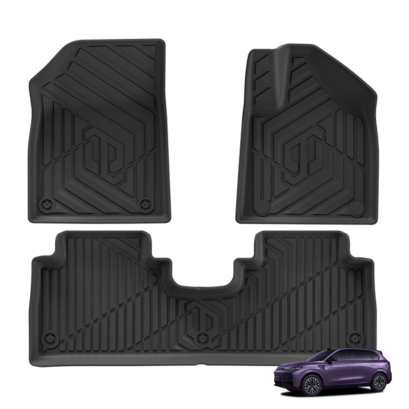 Smabee for Leapmotor B10 2025 2026 Car Floor Mats Cargo Liner Trunk Pad TPE 3D Foot Mat Waterproof All Weather Accessories