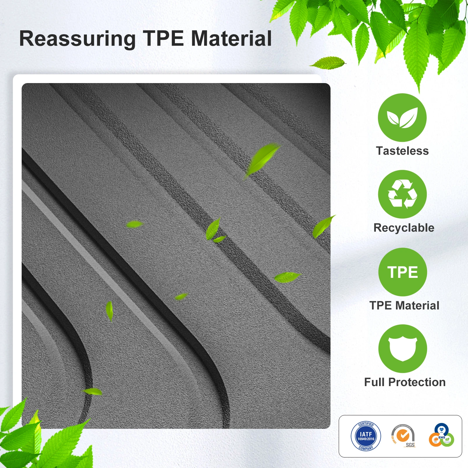 Smabee for Leapmotor B10 2025 2026 Car Floor Mats Cargo Liner Trunk Pad TPE 3D Foot Mat Waterproof All Weather Accessories
