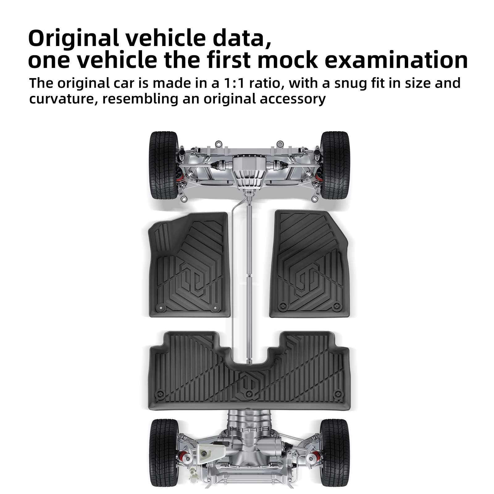Smabee for Leapmotor B10 2025 2026 Car Floor Mats Cargo Liner Trunk Pad TPE 3D Foot Mat Waterproof All Weather Accessories