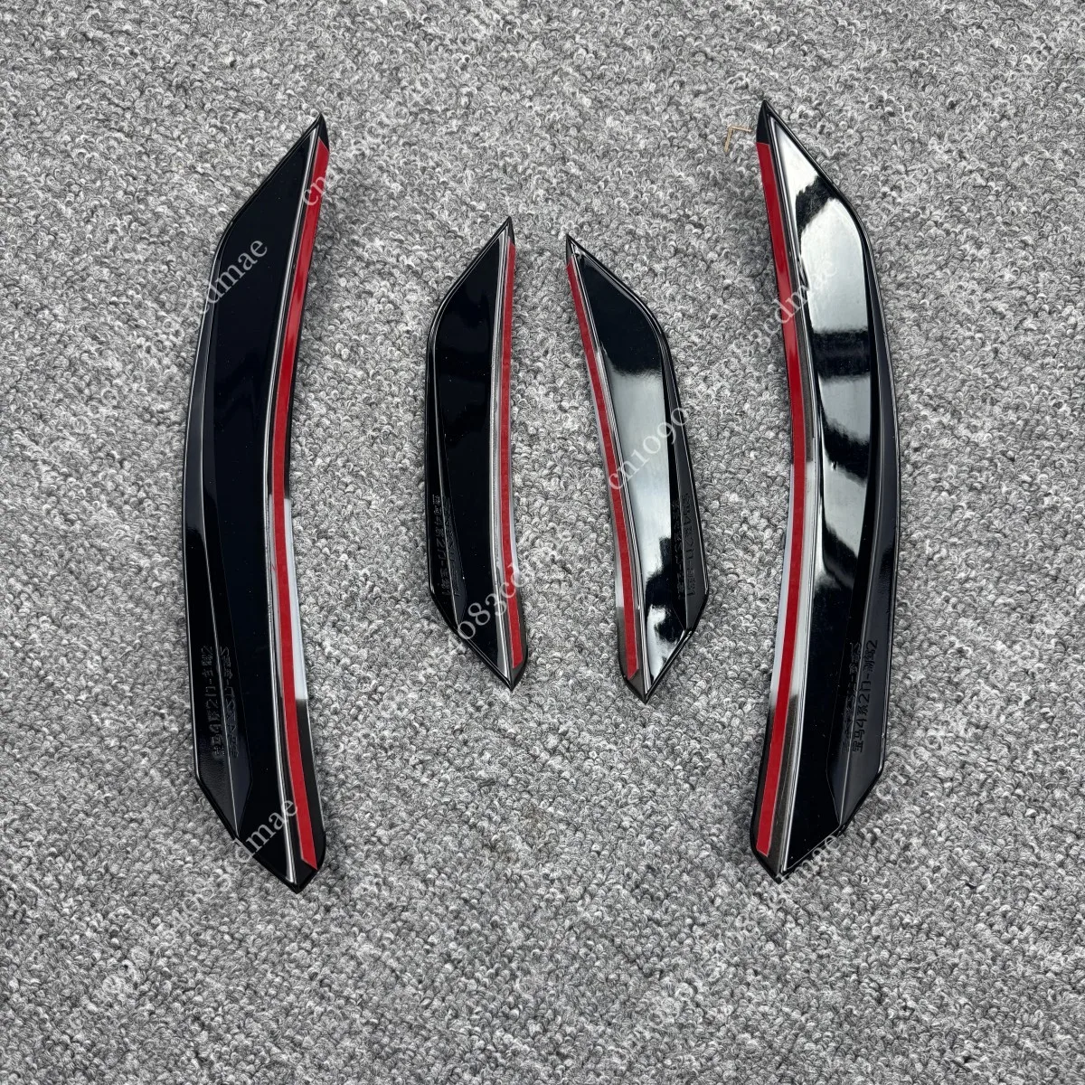 For BMW 4 Series G22 G23 420i 430i M440i M440d M-Sport 2020-2024 Front Bumper Canard Spoiler Side Wing Fin Fender Cover Splitter