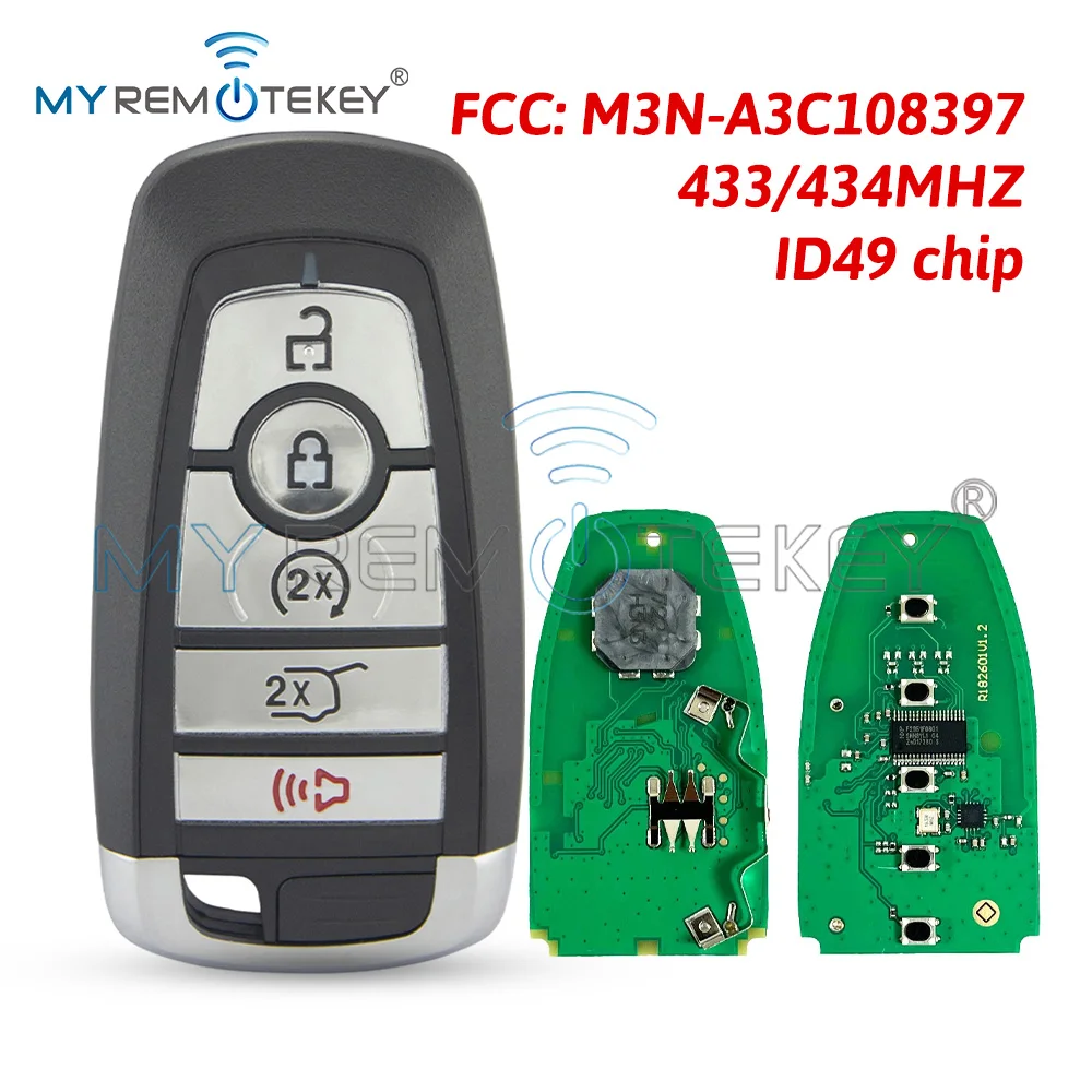 MYREMOTEKEY Smart Key 902Mhz ID49 NXP Chip for Ford Edge Expedition Explorer Escape Lincoln Aviator M3N-A2C931426