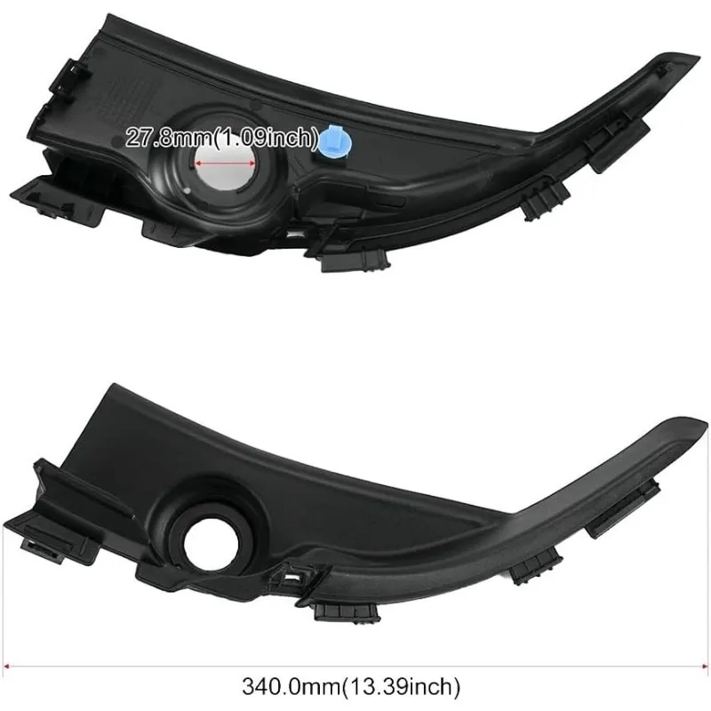 2PCS Windshield Wiper Cowl Cover Extension Trim for Honda Civic 2012-2015 Left & Right Replacement 74210-TR0-A00 74220-TR0-A00
