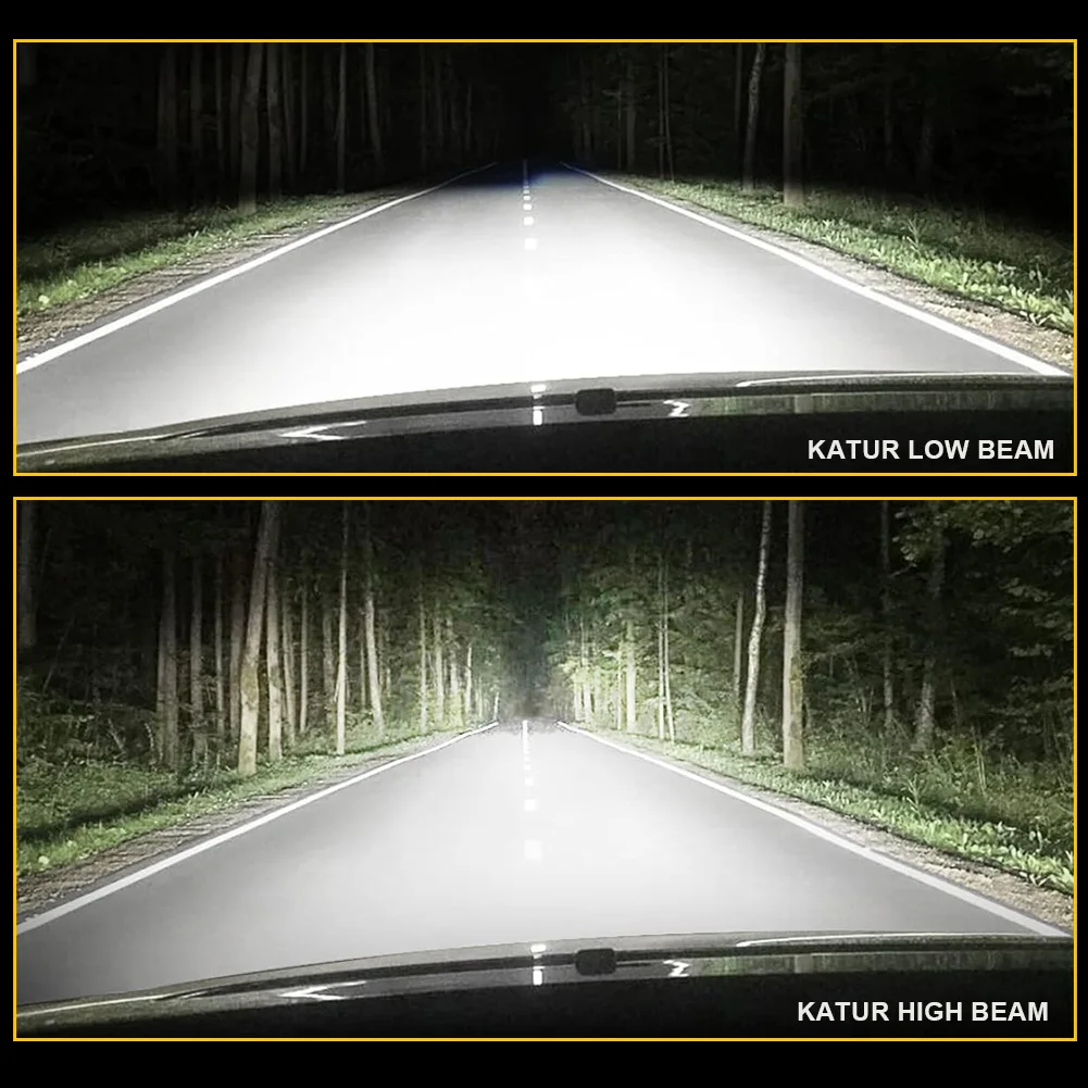 Katur 2x H4 H7 H8 H11 9005 9006 H9 HB3 HB4 HIR2 9012 LED Headlight Canbus 40000Lm LED Lamp Bulb Auto Headlamp 6000K Car Light
