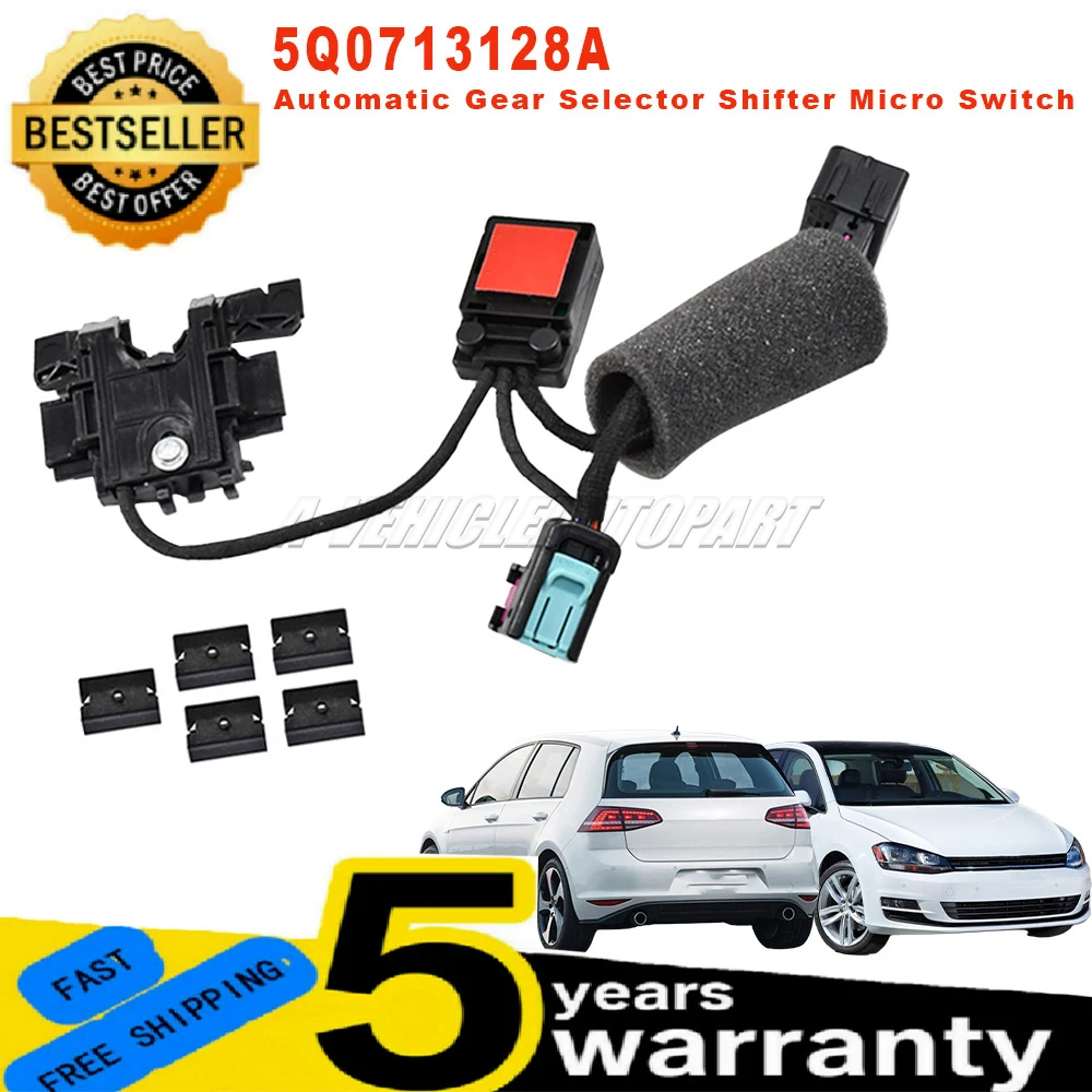New For VW Golf A7 Beetle Mk2 Skoda Octavia Mk3 Automatic Gear Selector Shifter Micro Switch 9 Pins 5Q0713128A Car Accessories