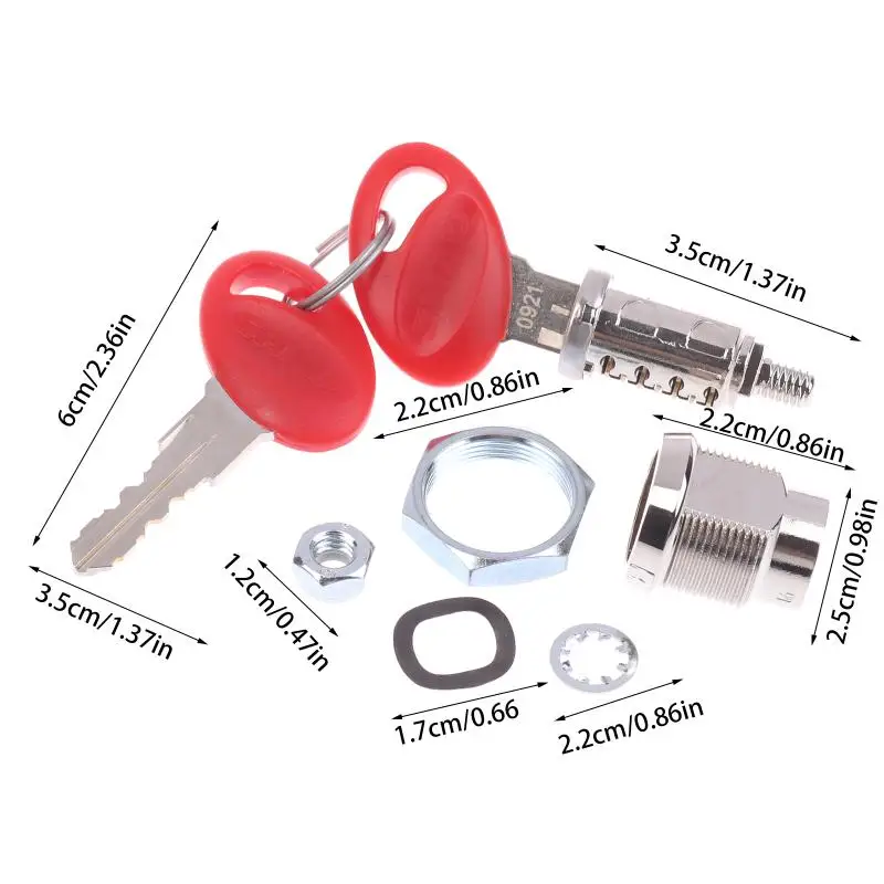 1 Set Motorcycle Rear Roof Box SideTrunk Lock Kit For SHAD SH23 SH26 SH29 SH33 SH36 SH39 SH40 SH45 SH48 Lock Kit