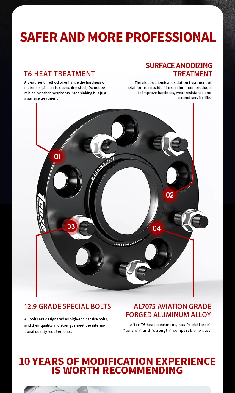 Teeze 5x114.3 66.1mm M12X1.25 Wheel Spacer Adapter for NISSAN 350Z/370Z/GTR/Maxima/Altima/Fuga/Leaf/Maxima/Bluebird 1Piece