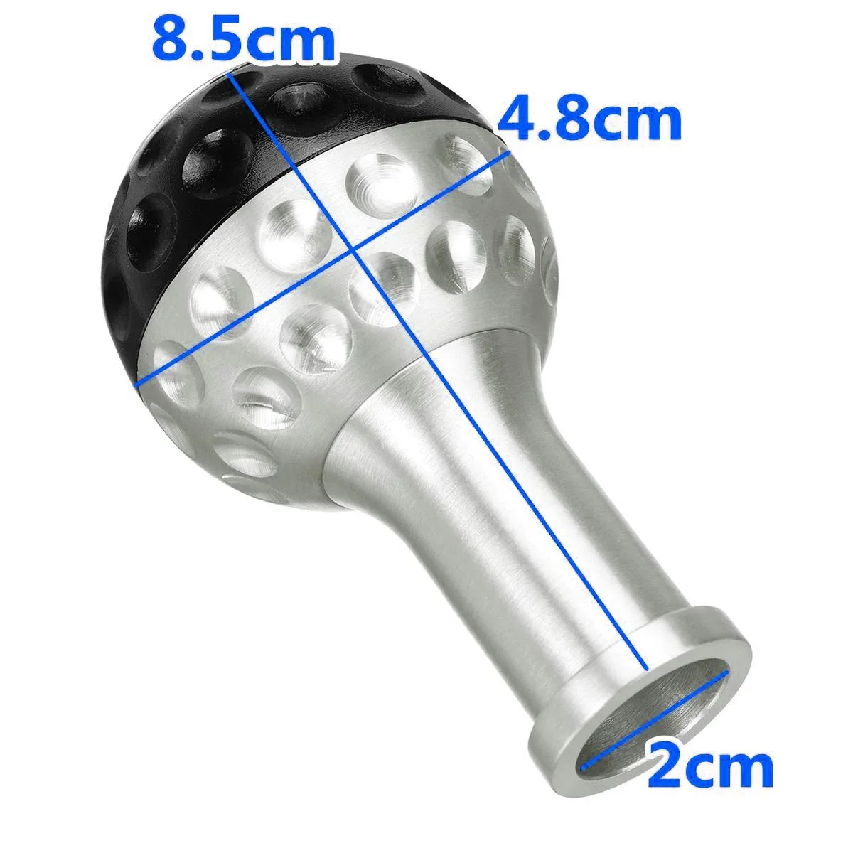5&6 Speed Black Silver Blue Red with 8/10/12mm Aluminium Adapters Universal Gear Shift Knob For VW Scirocco for Jetta Golf Ball