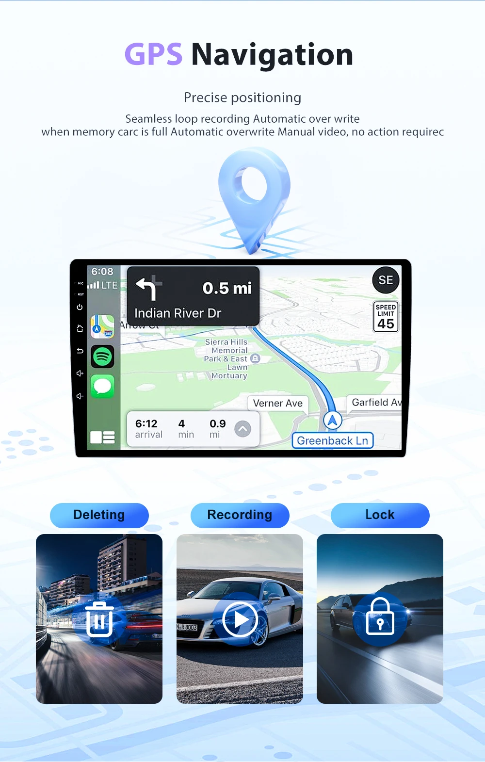 Car Radio For Peugeot Boxer/Fiat Ducato/Citroen Jumper 2006-2023 Stereo Android Auto Multimedia Player GPS Carplay 4G Wifi Video