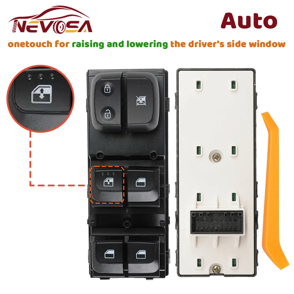 Auto For Kia Rio 2018 2019 2020 2021 2022 Electric Power Window Control Switch Button Front Left Driver 93570-H9150 93570H9110
