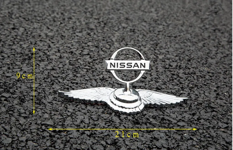 Metal Car Bonnet Sticker for Nissan Logo Altima Almera Titan Teana Leaf Qashqai Juke Note Narava Frontier Auto Hood Cover Emblem