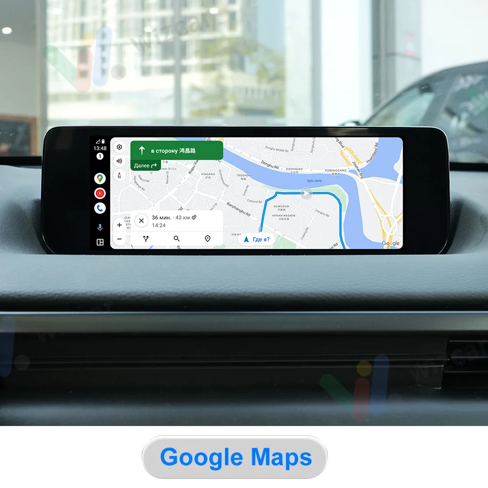 For MAZDA CX50 CX5 CX30 WIZCAR M1 Mini | Wireless Android Auto Google Waze Maps Spotify Music Navigation For Android Phone Use