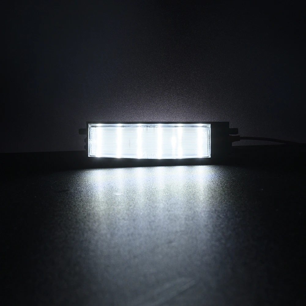 2x Replace OEM# B000977880 LED Rear Number License Plate Lights For Citroen C1 MK2 Peugeot 108 2014-2022 Canbus Parking Tag Lamp