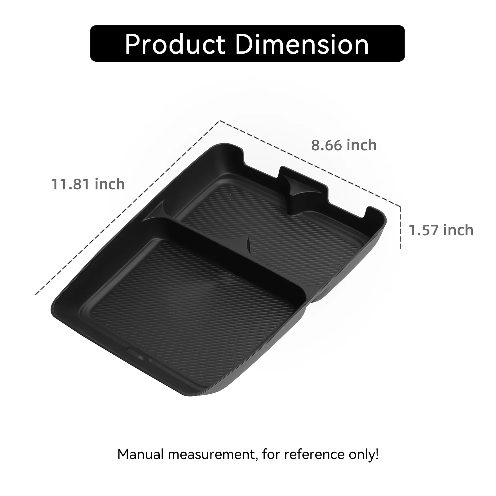 LUCKEASY for Leapmotor B10 2025-2026 Center Console Lower Layer Storage Box Interior Accessories Organizer Tidying Storage Case