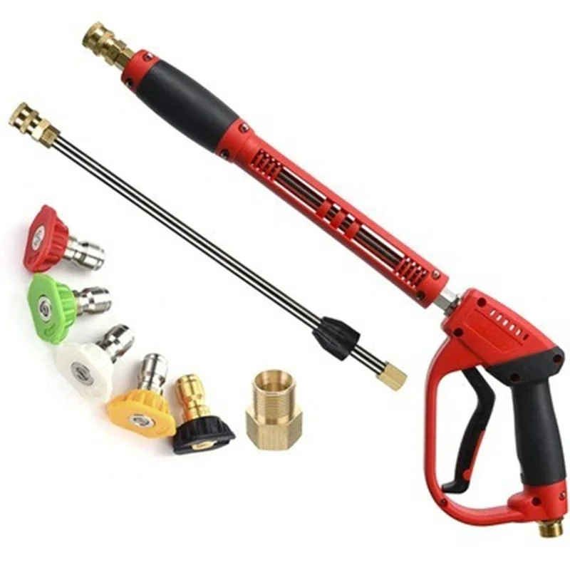 High-Pressure Water Gun Pure Copper, Movable Quick Insertion Cleaning Gun for Car Wash & Cleaning Machine