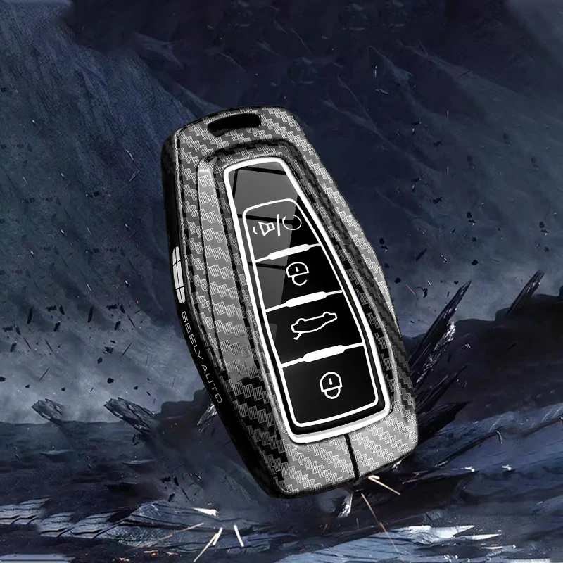 Highend Zinc Alloy Car Key Fob Case For Geely Emgrand/Coolray/Atlas/Monjaro/Starray, Stylish Key Protector Accessories Man