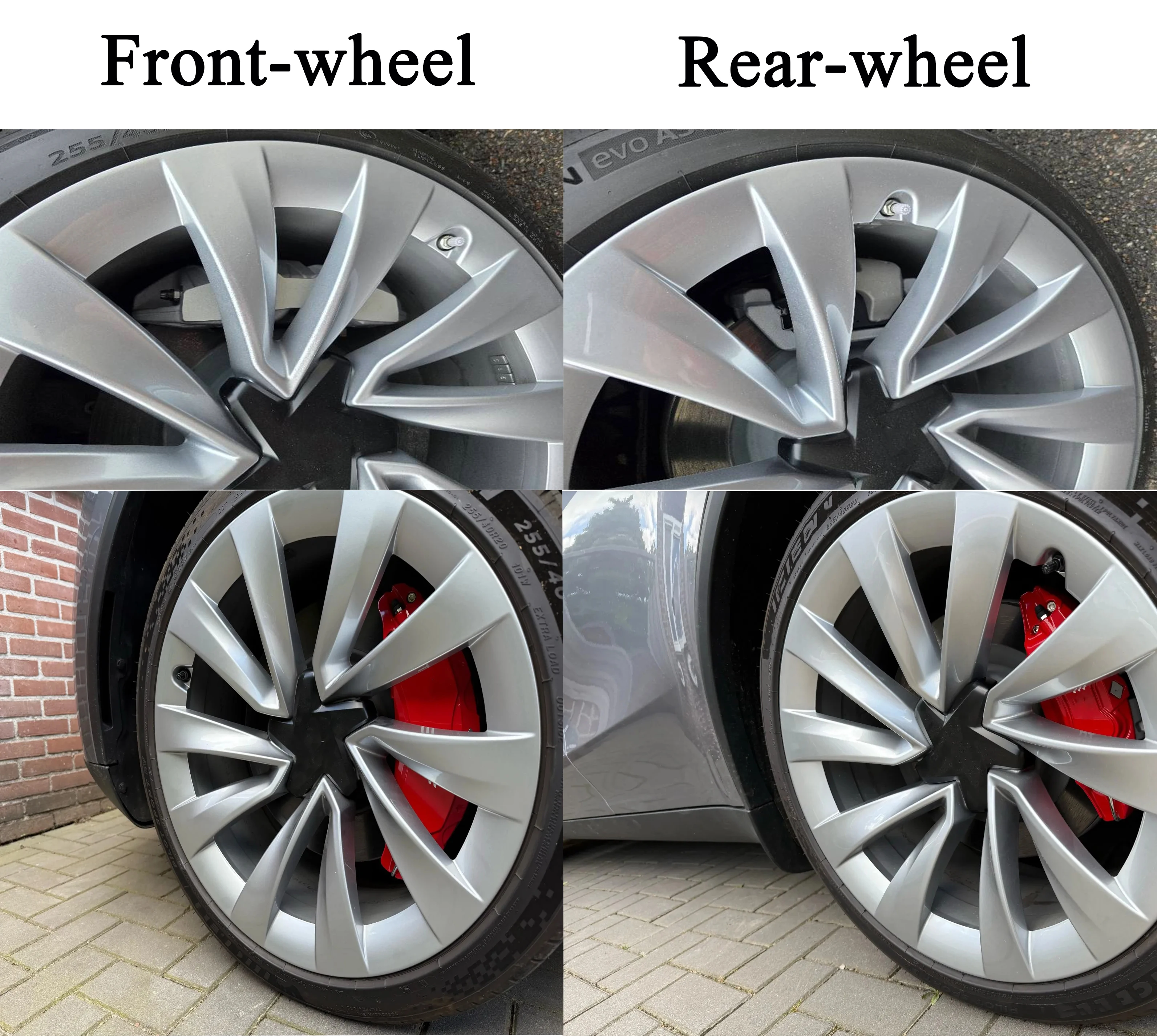For Tesla Model Y YL Juniper Brake Caliper Cover 2025 2026 4pcs With Decals 19 20in Wheels (Not Fit RWD Made in Berlin)
