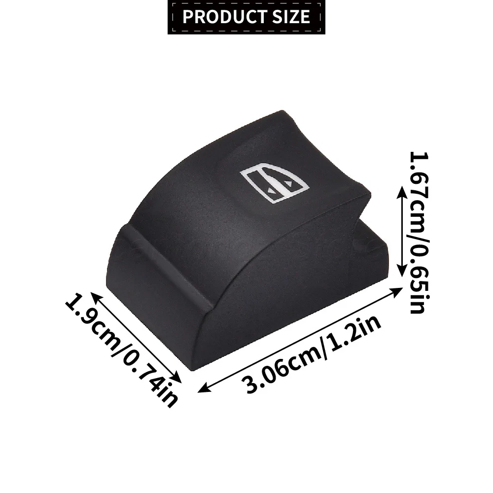 For MEGANE 3 SCENIC 3 CLIO 3 LAGUNA 3 2009-2016 2PCS Window Lever Switch Buttons Black 241254132R Auto Replacement Parts
