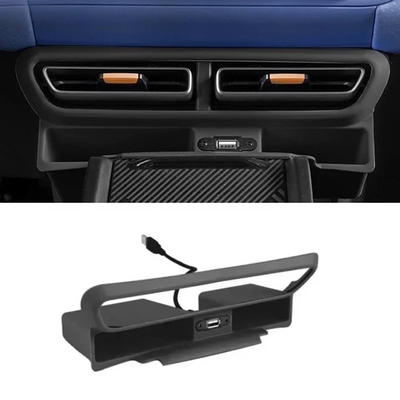 Car Air Vent Storage Box Fit for BYD Seagull Central Storage Box Storage Box Interior Supplies USB charging central control