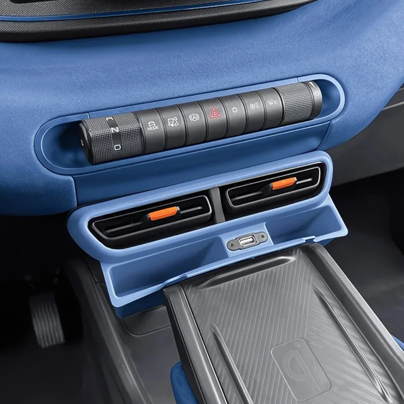 Car Air Vent Storage Box Fit for BYD Seagull Central Storage Box Storage Box Interior Supplies USB charging central control