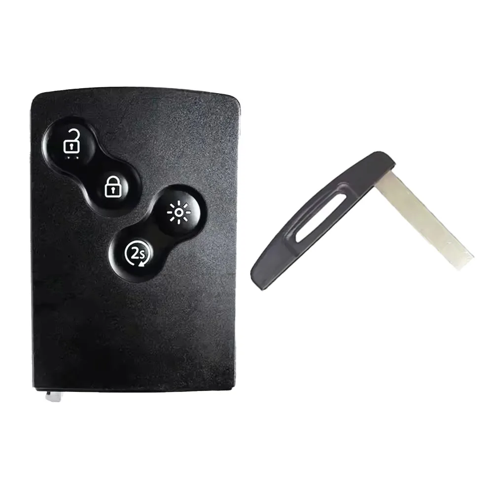 Carkeypro 433 MHz FSK 4A Chip 4 Buttons Remote Card Smart Car Key Keyless Entry Autostart For Renault Captur Clio IV 2016-2020