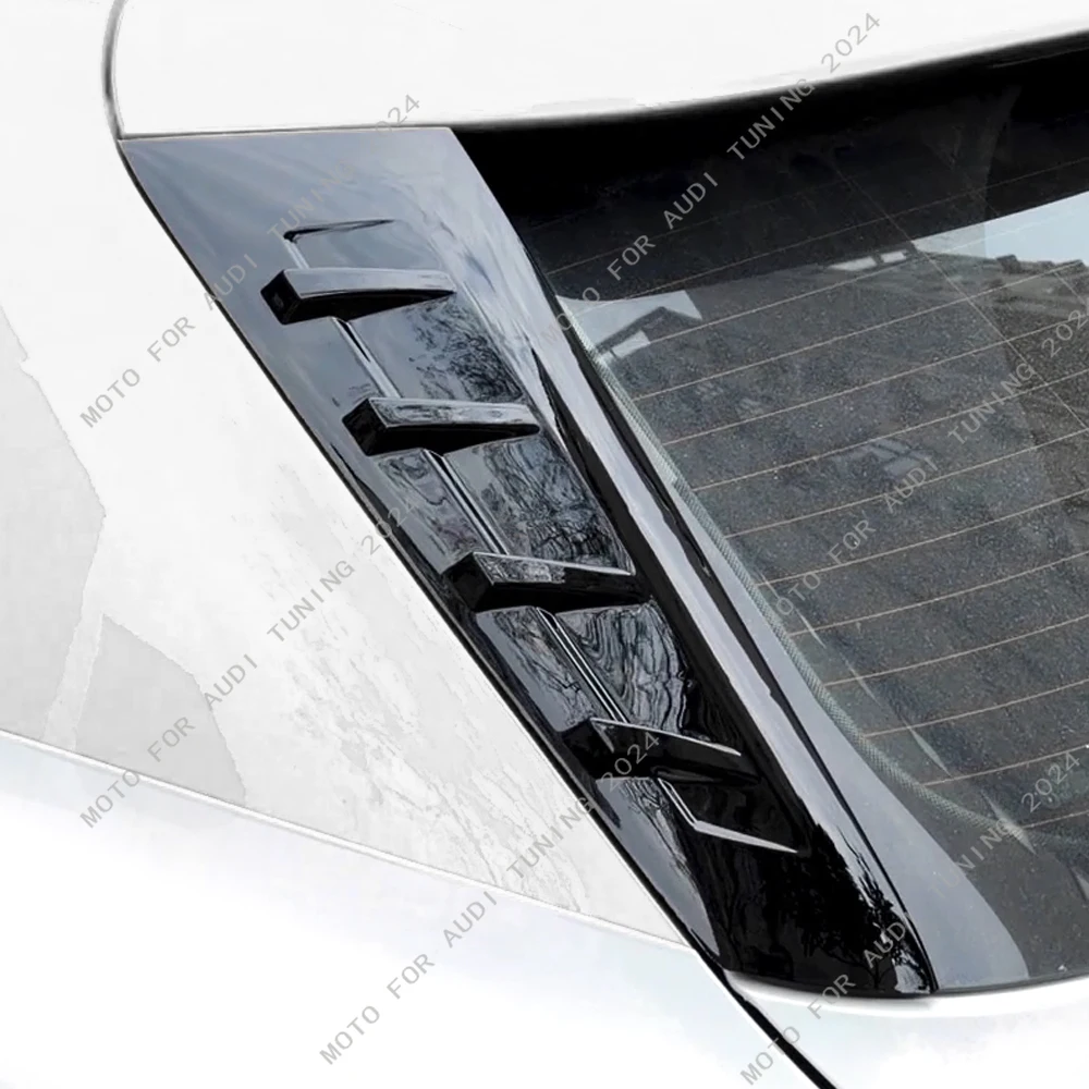 RS3 Style Rear Side Spoiler Wings For Audi A3 8Y S3 RS3 Sportback TFSI TDI S-line 2020-2026 Rear Window Canard Splitter Bodykits