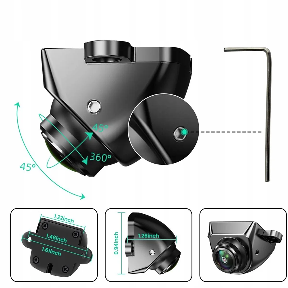 Car Rear View Camera CVBS AHD 1080P Full HD Reversing Rear Camera 170° Wide Angle Night Vision Fisheye Len Car Reversing Camera