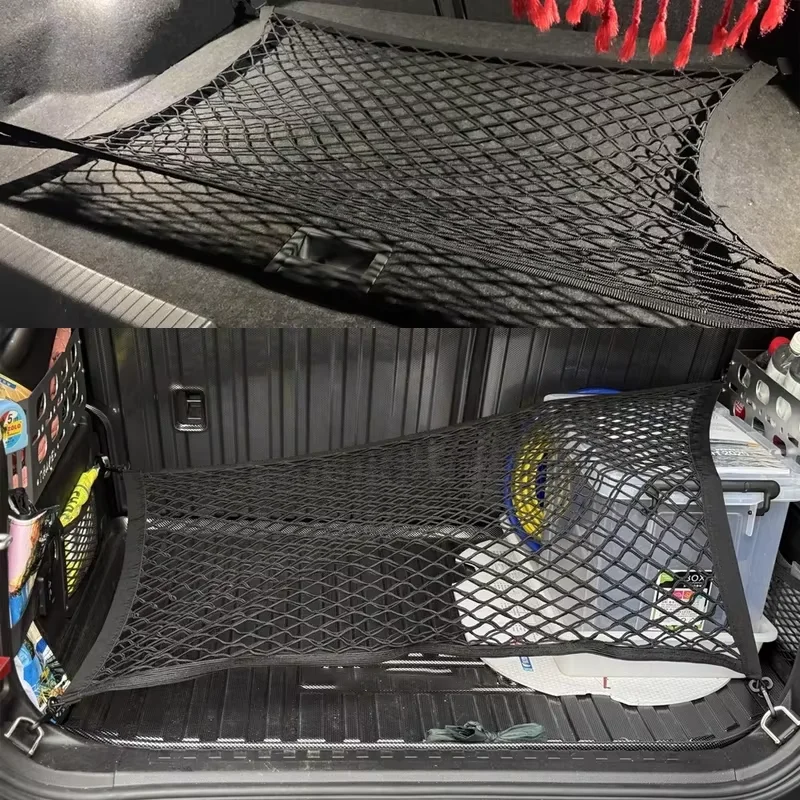 Car Rear Trunk Net For Toyota RAV4 Wildlander XA60 2025-2026 Storage Bag Interior Luggage Elasticity Organiser Auto Accessorie