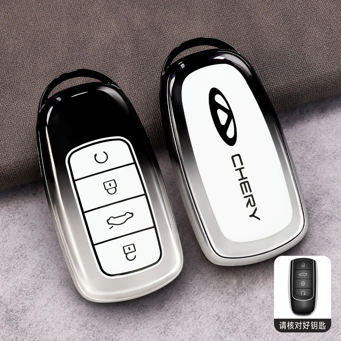 Car Accessories TPU Key Case Holder Cover Chain For Chery Ebro JAECOO Omoda 5 Tiggo 7 8 9 Plus Pro Arrizo 6 8 Interior Key Shell